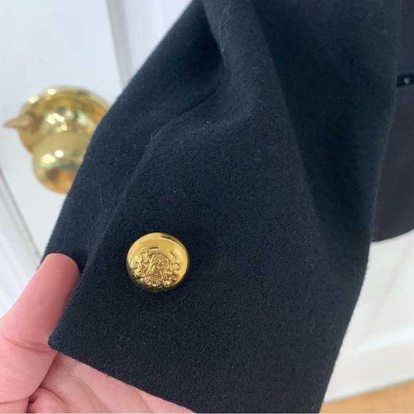 Vintage Pendleton Women’s Pure Virgin Wool One Button Blazer Black Size 8 - Picture 3 of 13